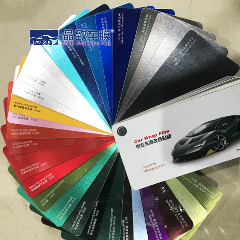 OEM Çok Renkli Vinil Araba Sarma Örnek Kitap Pratik Hafif