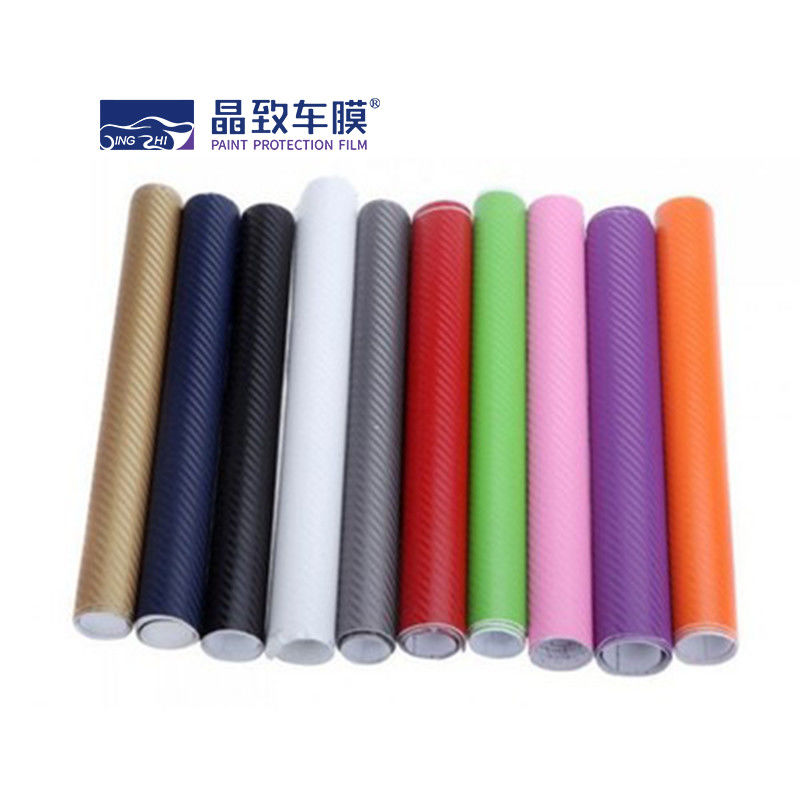 Kendinden Yapışkanlı PET Vinil Film Karbon Fiber Sarma Dayanıklı 2D 3D 4D 5D 6D Yüksek Parlaklık