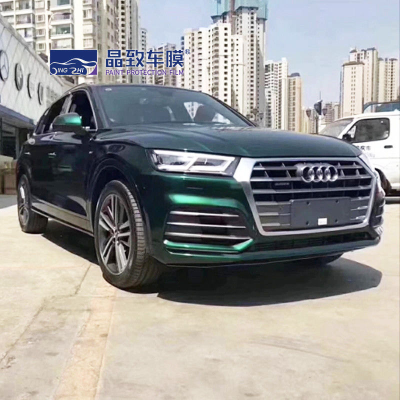 Parlak Yeşilden Altına Araba Filmi Koruma Otomatik Tam Vücut Etiketi Araç Sarma Şal