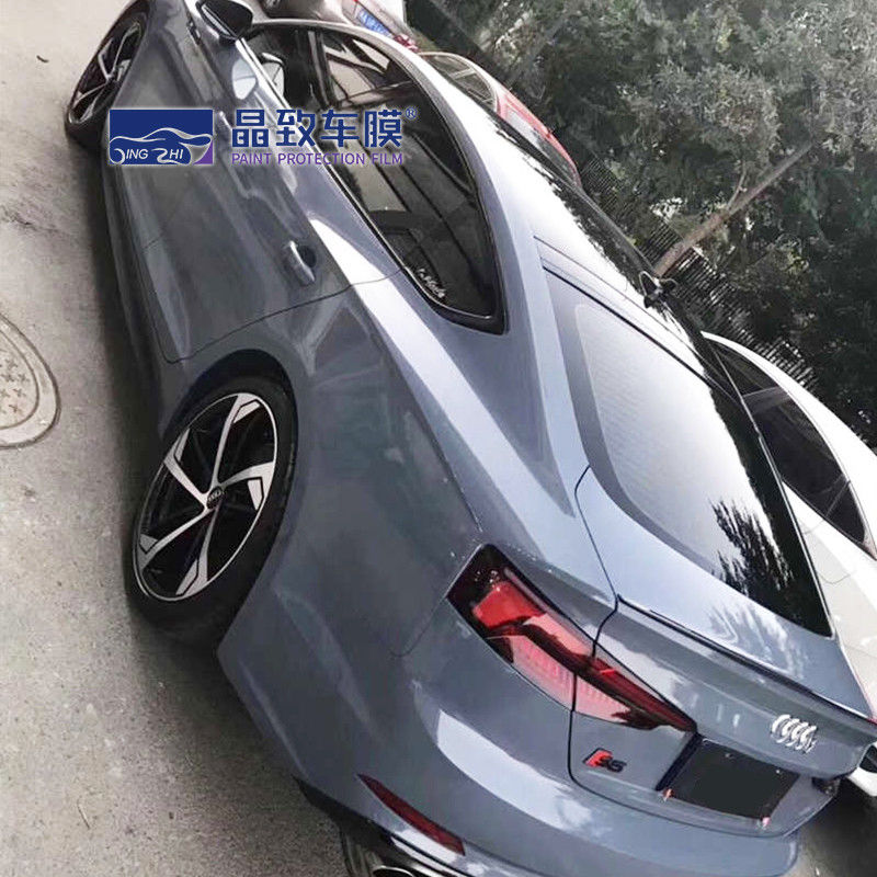 1.52x18M Otomatik Renkli Boya Koruma Filmi Parlak Taş Gri Kendinden Yapışkanlı